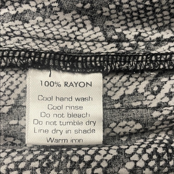 Stylish Black and Gray Snake Print Women's Straight Leg Pants - Picture 4 of 4